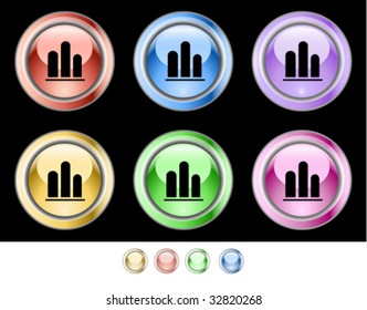 Color web buttons. Vector illustration