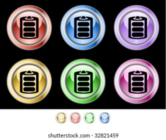 Color web buttons. Vector illustration.