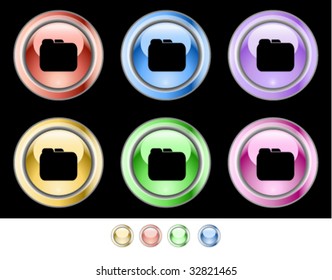 Color web buttons. Vector illustration.