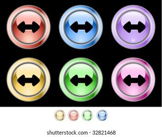 Color web buttons. Vector illustration.