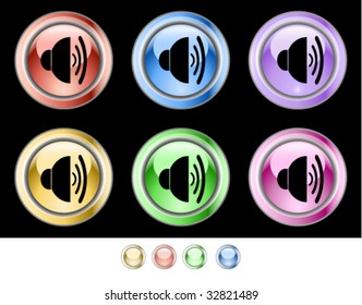 Color web buttons. Vector illustration.