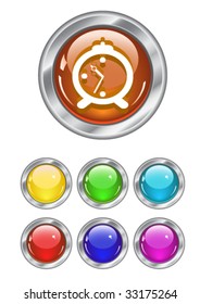 Color web buttons. Vector illustration