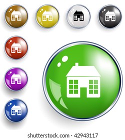 Color web buttons. Vector illustration.