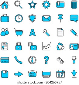 Color web icons