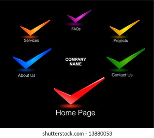 Color web menu