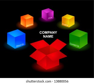 Color web menu