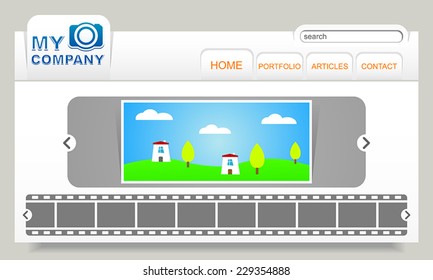 Color web site design photo