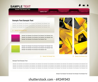 color website vector template