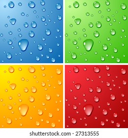 Color Wet surfaces. Vector illustration.