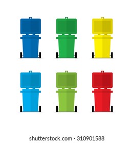 color wheel bin vector illustration