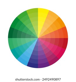 Color hues circle 