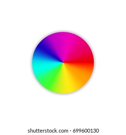 Color wheel. Circle color palette. Vector illustration