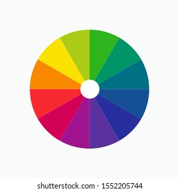 Color Wheel or Color Circle Picker Flat Vector Icon for Drawing / Painting Apps and Websites.