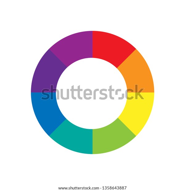 \
Color Wheel or Color Circle\
Picker Flat Vector Icon for Drawing / Painting Apps and\
Websites.