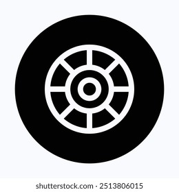 Color Wheel Or Color Circle Picker Icon, 