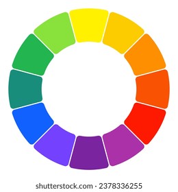 Color wheel. Colour spectrum Circle palette. Vector illustration