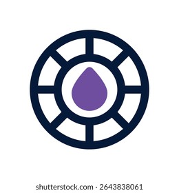 color wheel duotone icon. Sleek and modern vector icon for websites, mobile apps, marketing materials, and corporate design. Fully scalable and ready to use.
