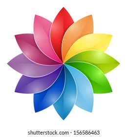 Color Wheel Flower