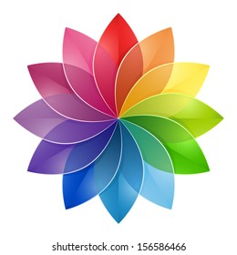 Color Wheel Flower