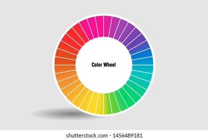Color wheel gradient used for create work easily