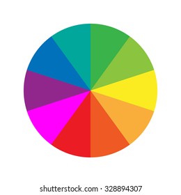 Color wheel vector . Vector illustration 11168575 Vector Art at