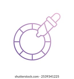 Color Wheel icon isolated on a white background. Vector illustration.