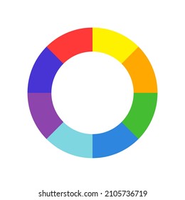 Color wheel icon vector. Circle colors picker. Colors palette. Vector Eps 10.