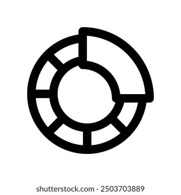 color wheel icon. vector line icon for your website, mobile, presentation, and logo design.
