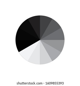 Color wheel icon vector logo template