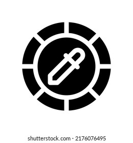 Color Wheel Icon Vector Symbol Design Illustration