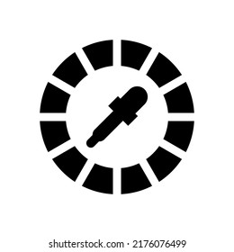 Color Wheel Icon Vector Symbol Design Illustration
