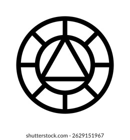 Color Wheel Icon Vector Symbol Design Illustration
