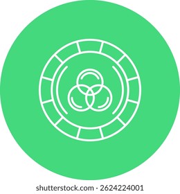 Color wheel Line vector Icon Design