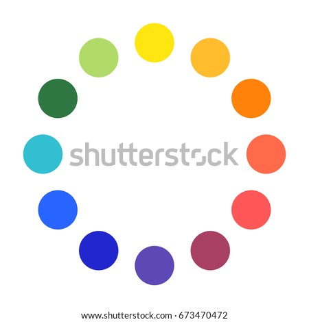 color wheel palette circles