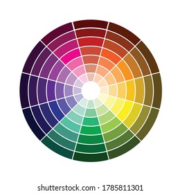 Color Wheel Pallet Spectrum Complementary Primary Stock Vector (Royalty ...