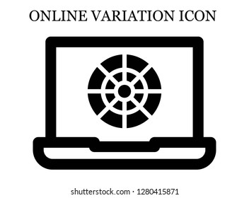 Color wheel search icon. Editable Color wheel search icon for web or mobile.