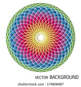 Color wheel and shadows  vector