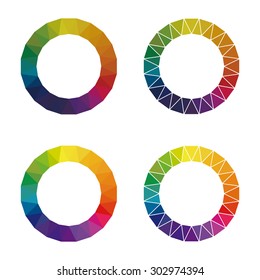 Color wheel, showing the complementary colors that is used in art and for paintings. 