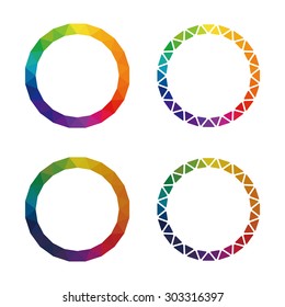 Color wheel, showing the complementary colors that is used in art and for paintings. 
