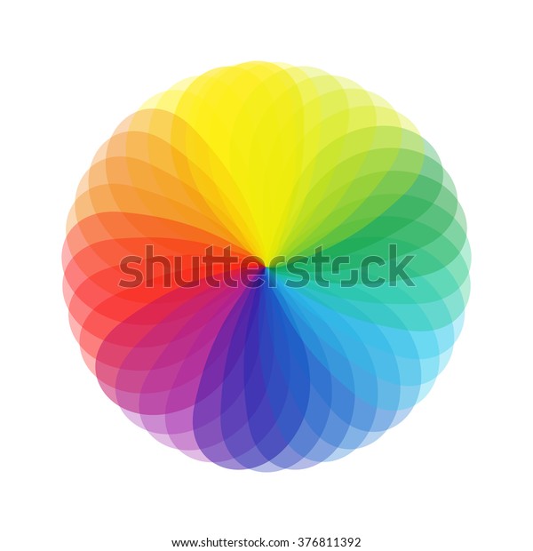 Color Wheel Spectrum Circle Colorwheel Stock Vector (Royalty Free ...