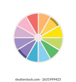 color wheel vector icon painting 