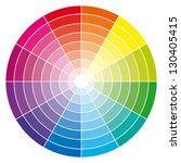 Color wheel. Vector illustration.