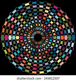 Color wheels. Vector illustration