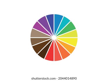 Ruedas de color. Ilustración vectorial. EPS 10