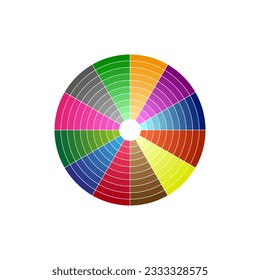 Color wheels. Vector illustration. EPS 10.