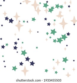 Color Winter Green Sky Dark Ornament. Holiday New Year Christmas Santa Four-pointed Wallpaper. Night Pastel Mystery Pink Emerald Design Pic. Purple Blue Print Magic Stars White Wallpaper.