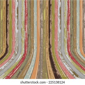 color Wood Background Texture . vector illustration. 