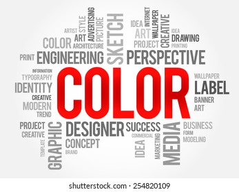 COLOR word cloud concept