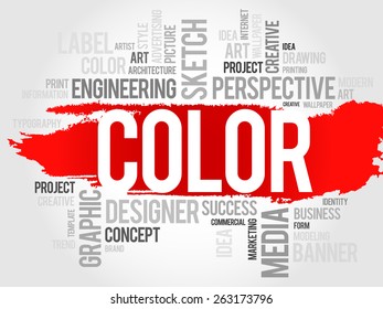 COLOR word cloud concept