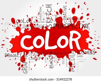 COLOR word cloud concept